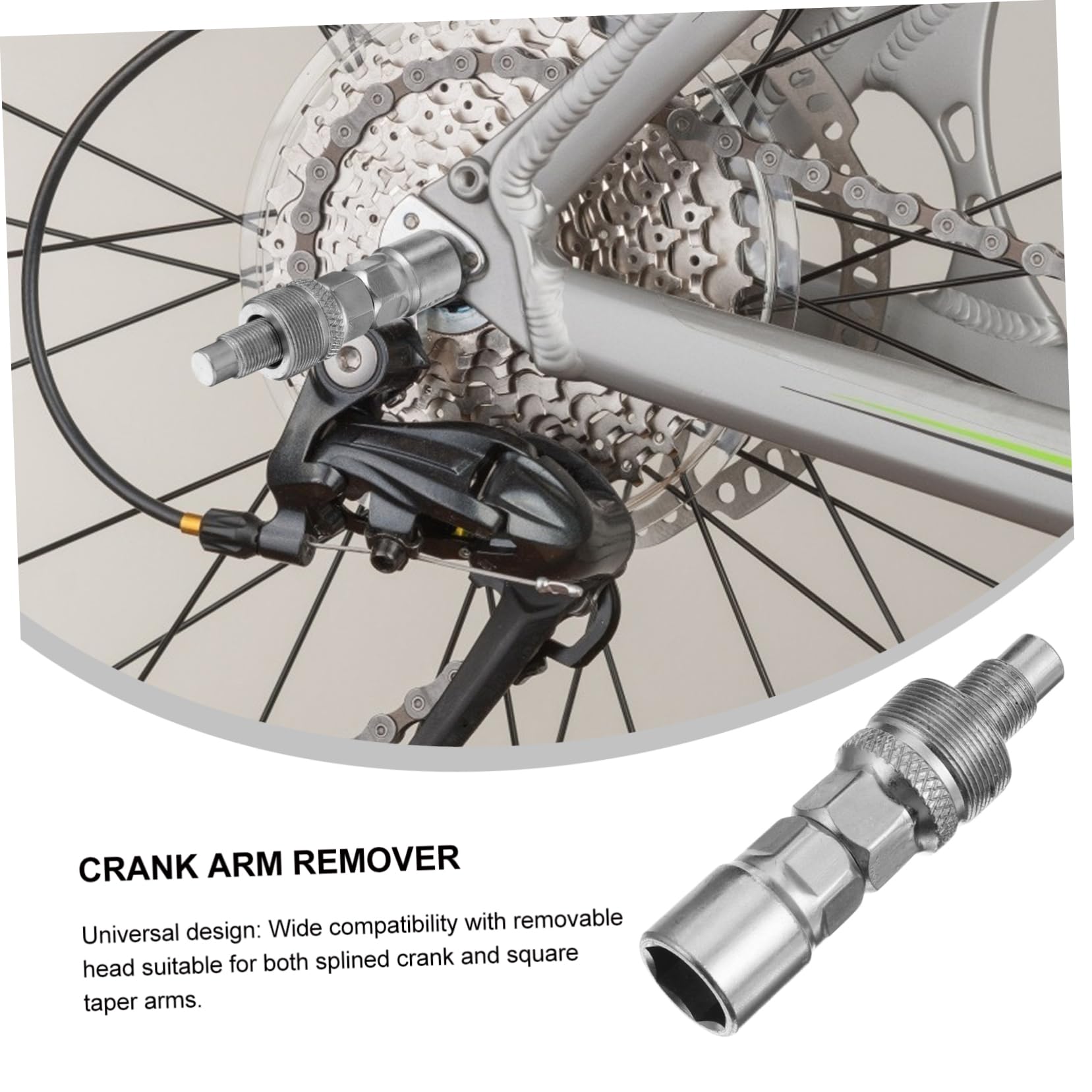 ibasenice Extractor de manivela Herramienta de Soporte Inferior Herramienta extractora de manivela Herramienta de extracción de bielas Herramienta para Quitar bielas de Bicicleta