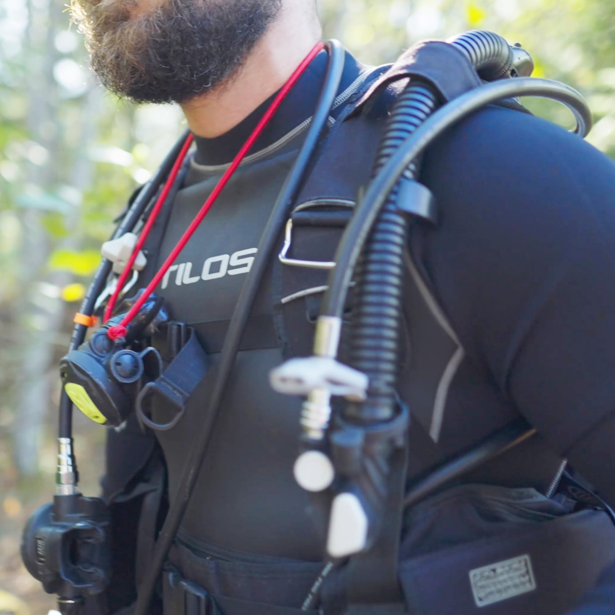 Tilos 3mm Wetsuit - Full Body Stretch Diving Suit for Men and Women, Back Zip Wetsuit Ideal for Free Diving, Snorkeling, Surfing, and Diving, Made in Thailand (Mens Standard, Small)