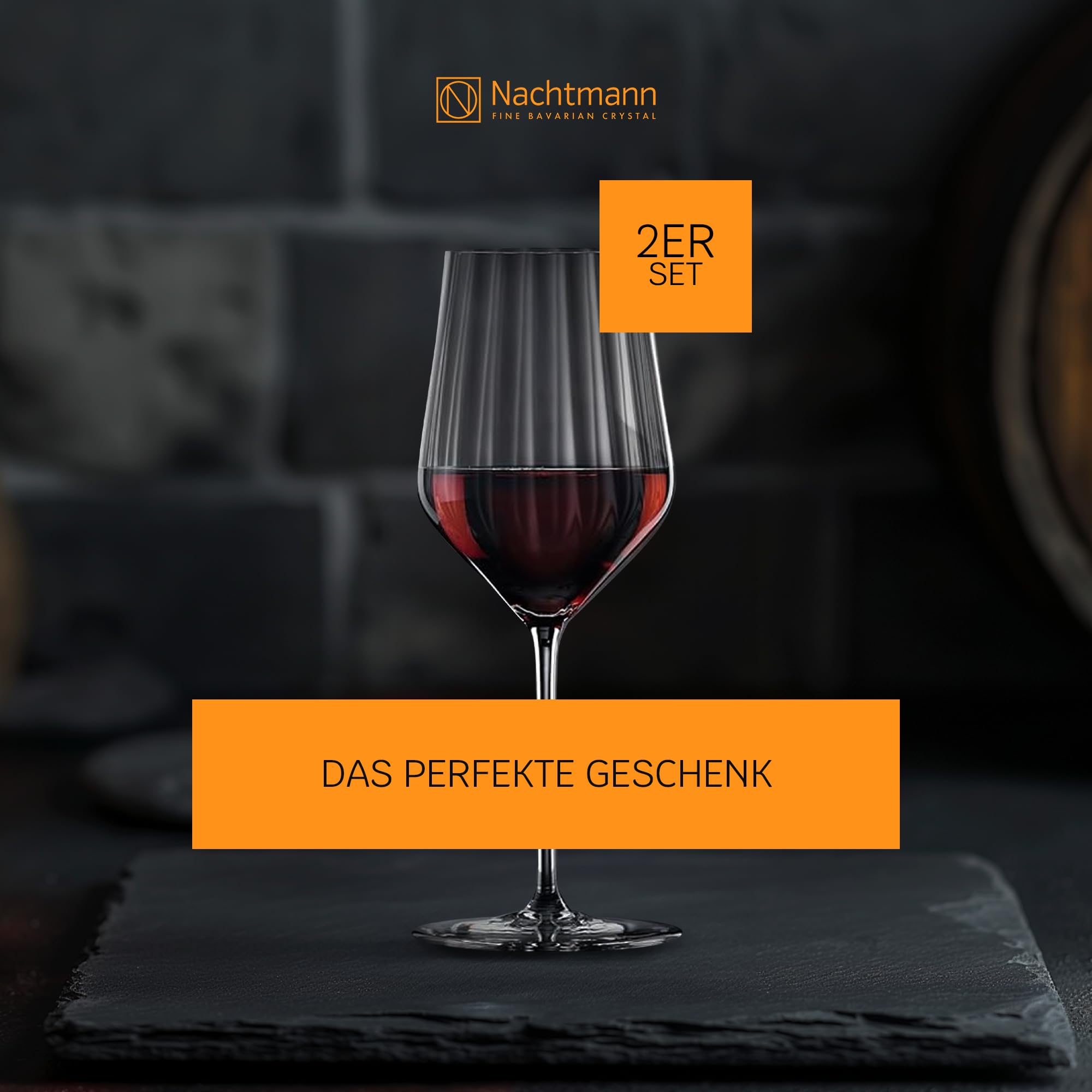 Nachtmann Aperitivo 105729 uniwersalne szklanki, zestaw 2 sztuk, 490 ml, szklanki do picia ze szkła kryształowego, nadają się do mycia w zmywarce, do wina, koktajli, wody, soku