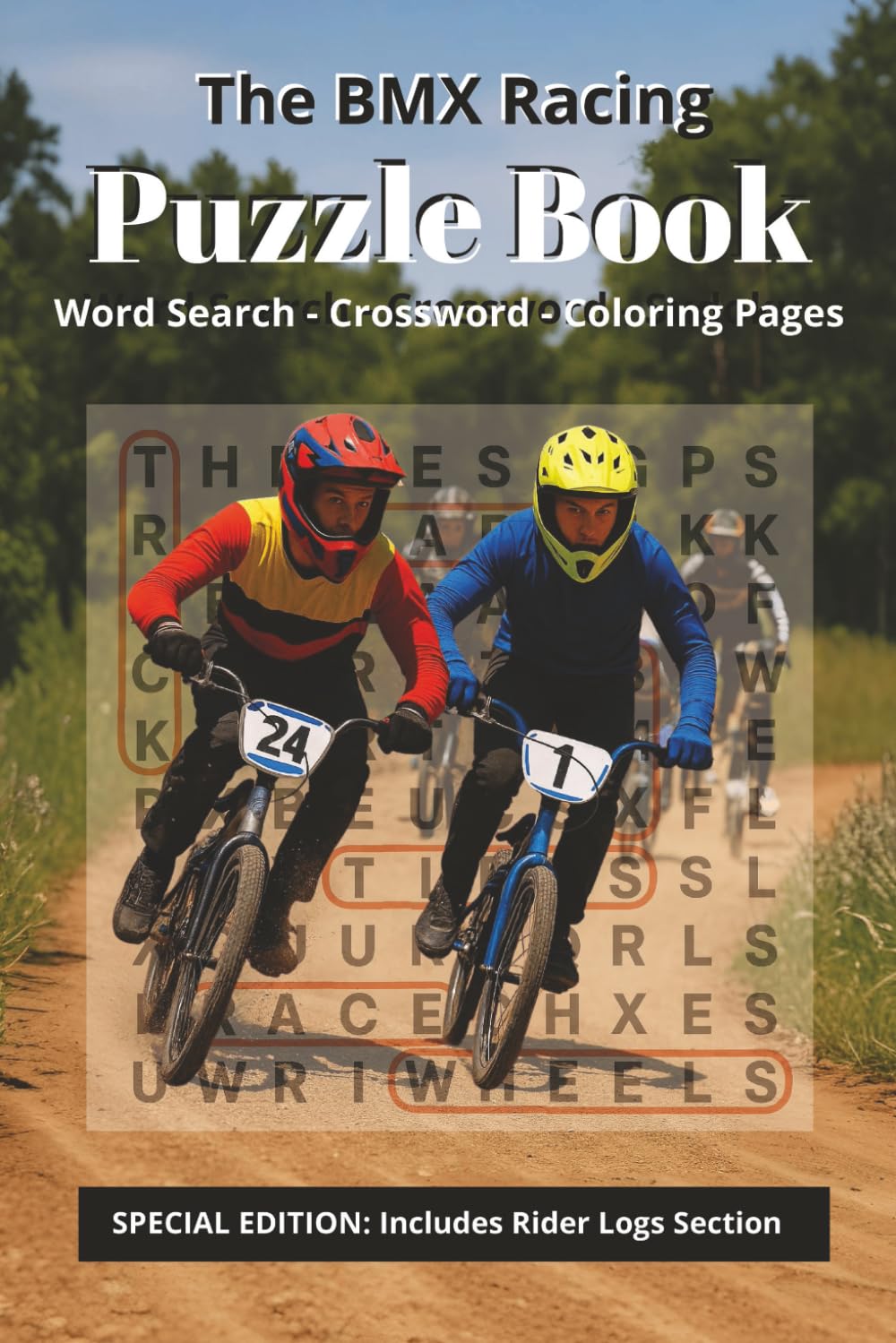 The BMX Racing Puzzle Book: Word Search - Crossword - Coloring Pages | Mind-Sharpening Puzzles and Ride Journals for BMX Racers (Home Town Motorsports Puzzle Books)
