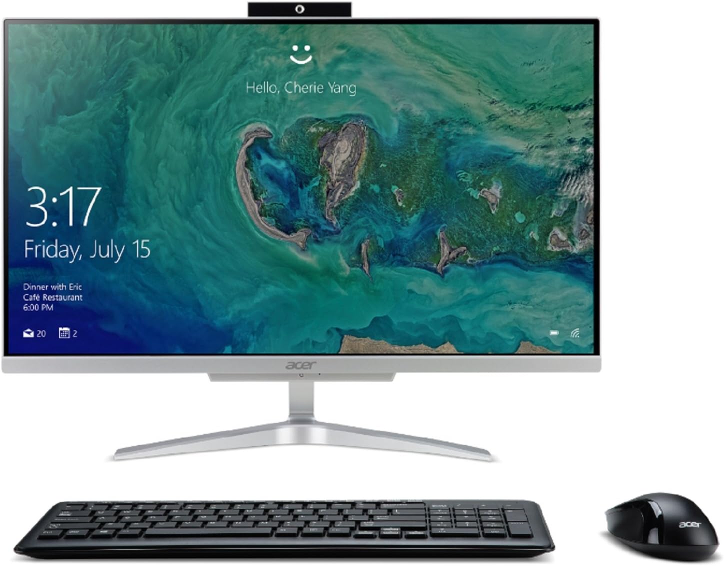 Acer Aspire C24-865-ACi5NT AIO Desktop, 23.8" Full HD, 8th Gen Intel Core i5-8250U, 12GB DDR4, 1TB HDD, 802.11ac WiFi, Wireless Keyboard and Mouse, Windows 10 Home