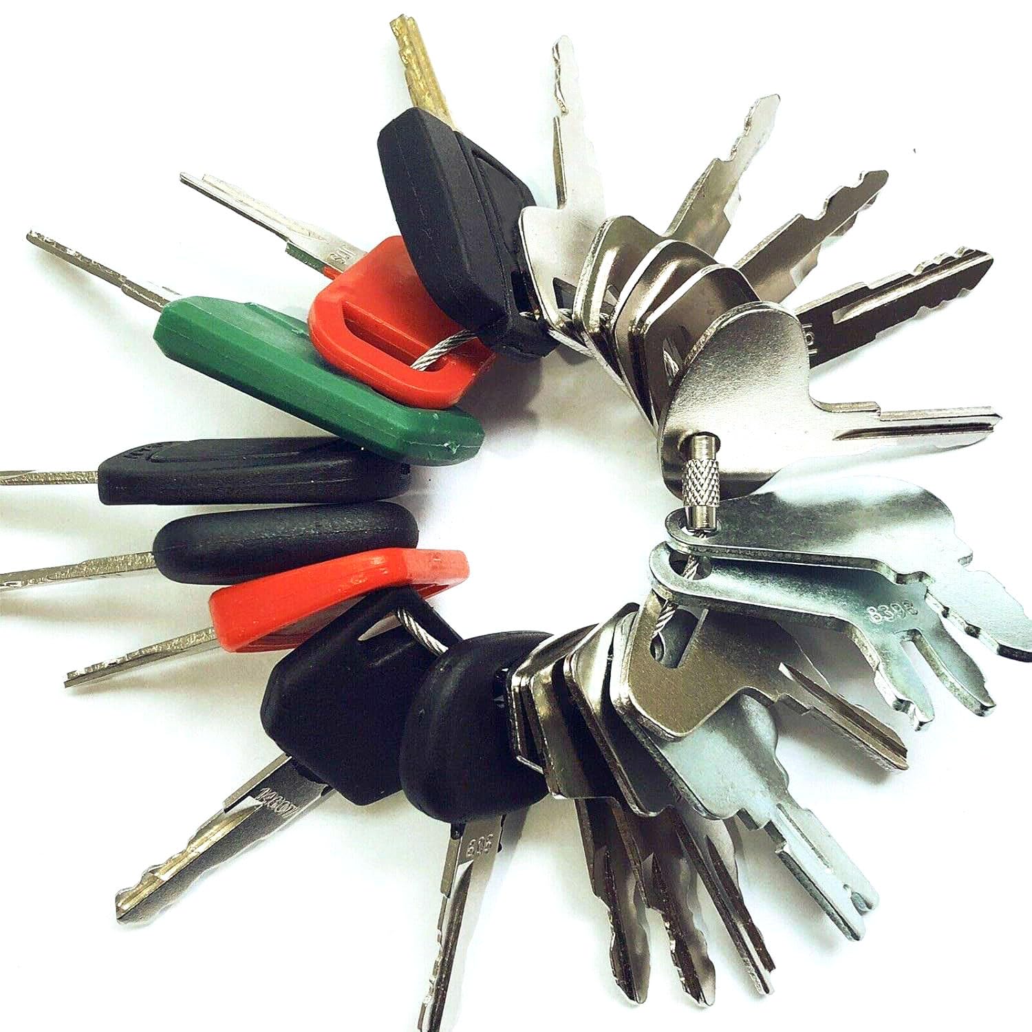 Keytanページ 21pc Construction Ignition Keys/Heavy Equipment Key Set for CAT