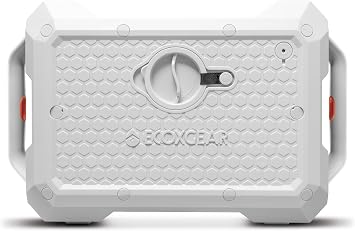 ECOXGEAR Defender: Outdoor Portable Bluetooth Speaker, 121dB Massive Sound, Waterproof and Drop Proof, with LED Party Lights, Pair up to 100, 25+ Hours Playtime (Whitewater)
