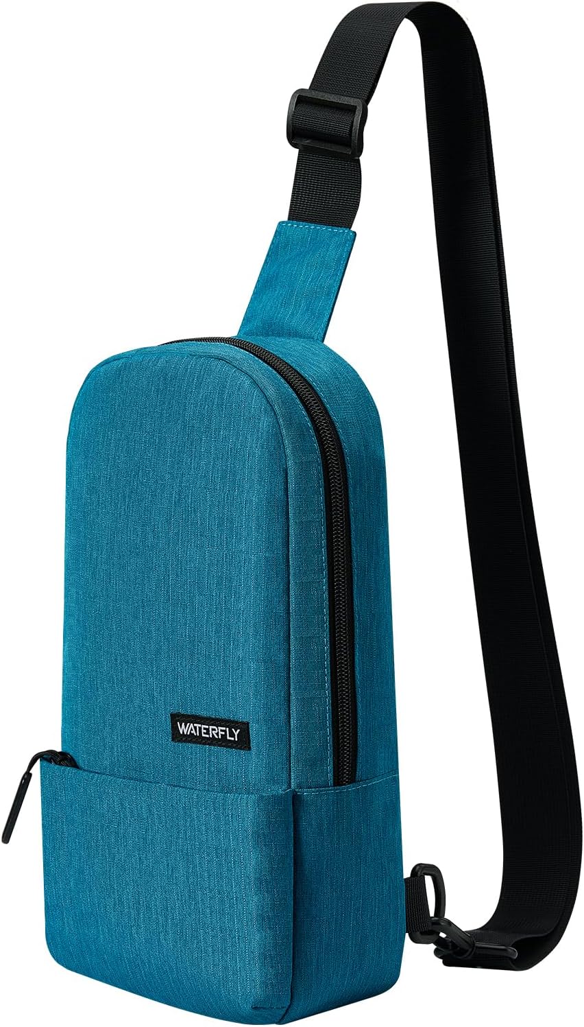 WATERFLY Slim Crossbody Sling Bag: Travel Chest Sling Backpack Hiking Men Women