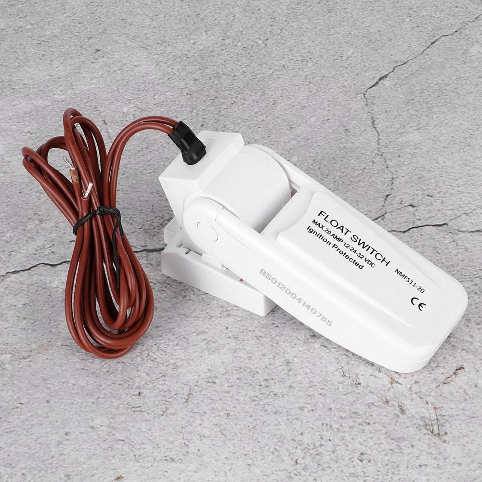 MOVKZACV Interrupteur Flotteur Automatique Pompe Cale Bateau 12V 24V 32V - Protection Allumage