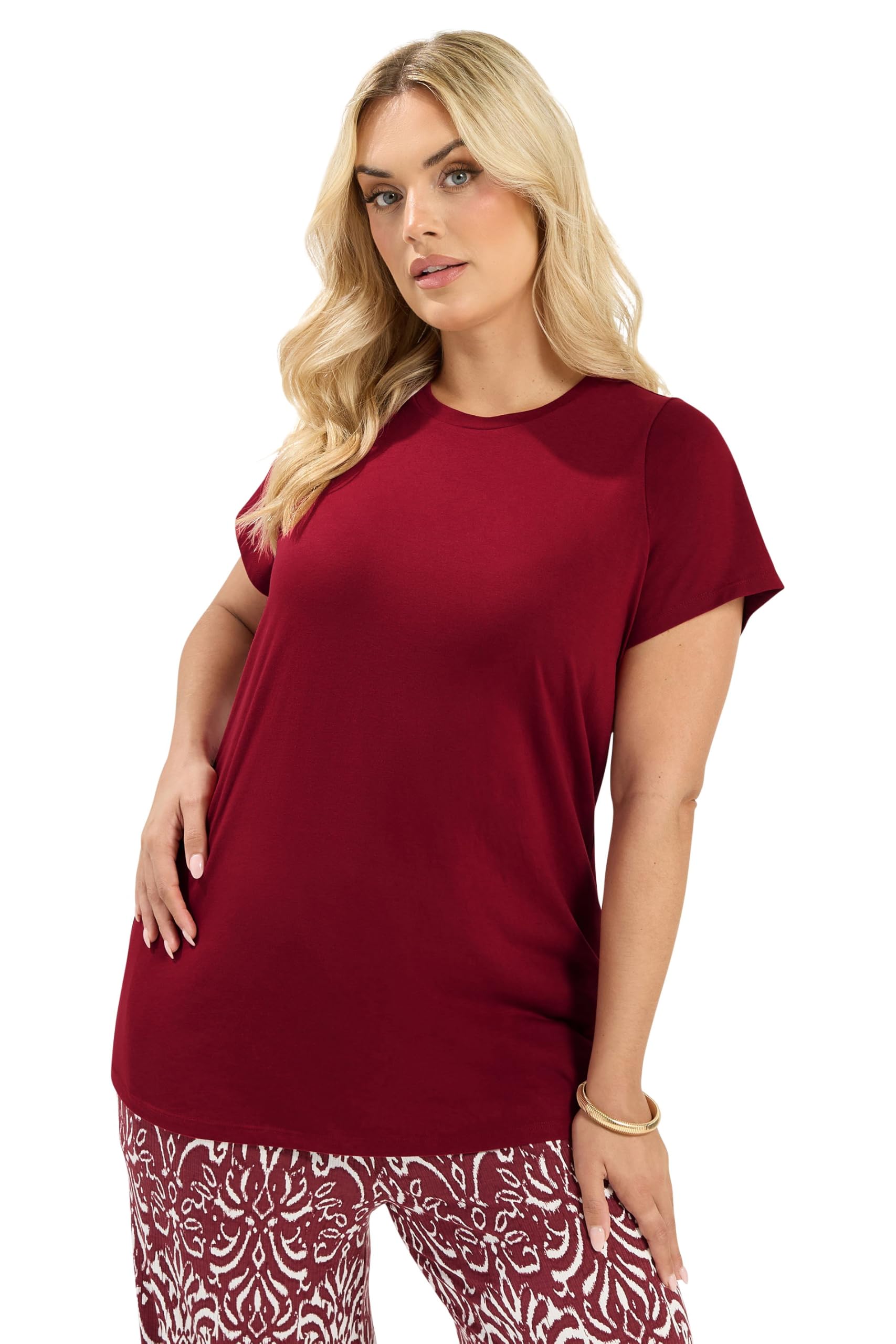 Yours Curve Basic T-Shirt - Women's - Plus Size Curve