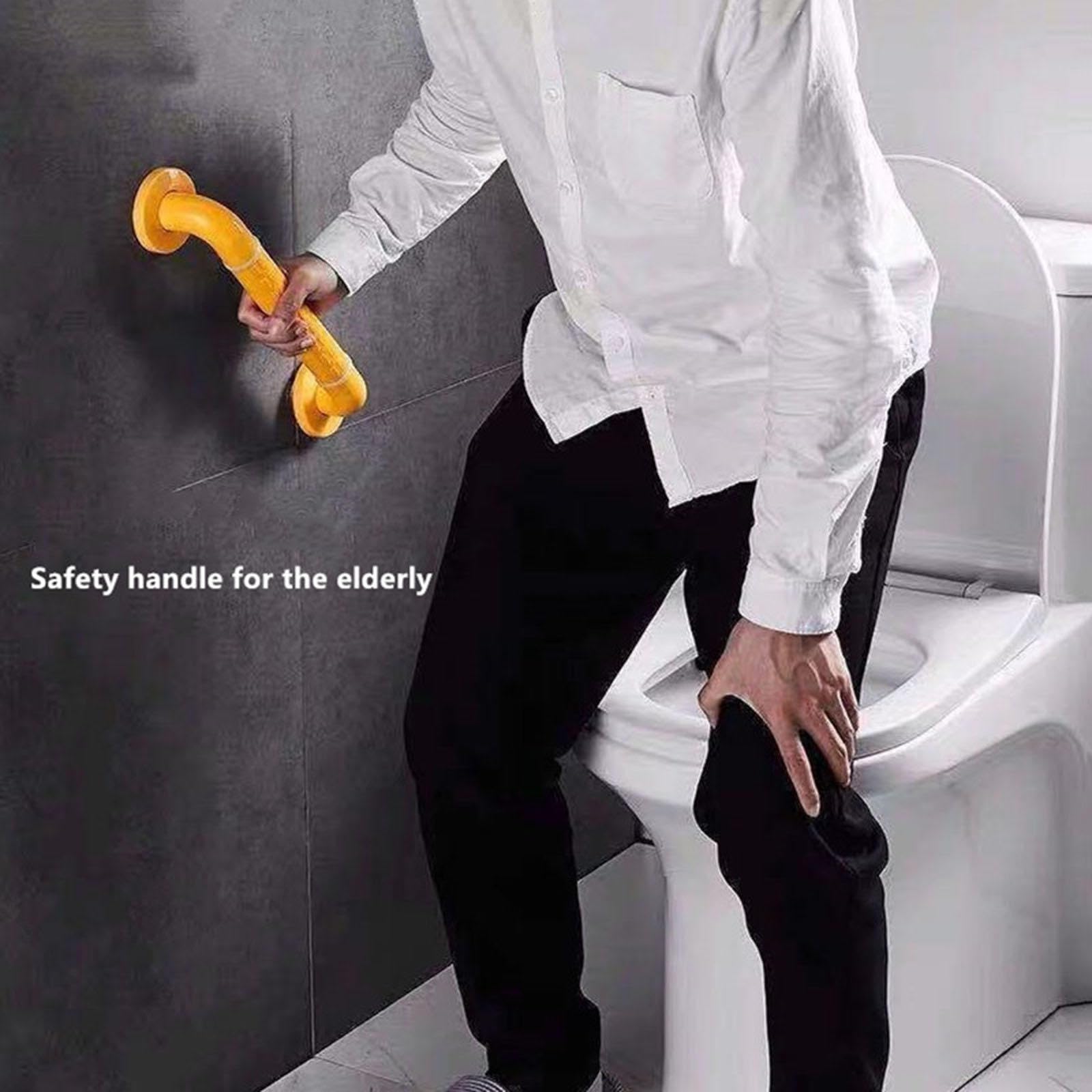 Maniglione da Bagno Disabili Sicurezza Maniglie per Vasca da Bagno Acciaio Inossidabile Antiscivolo per di Sostegno Disabili Anziani Gravida Bambini e Persone con Mobilità Ridotta,White-80cm