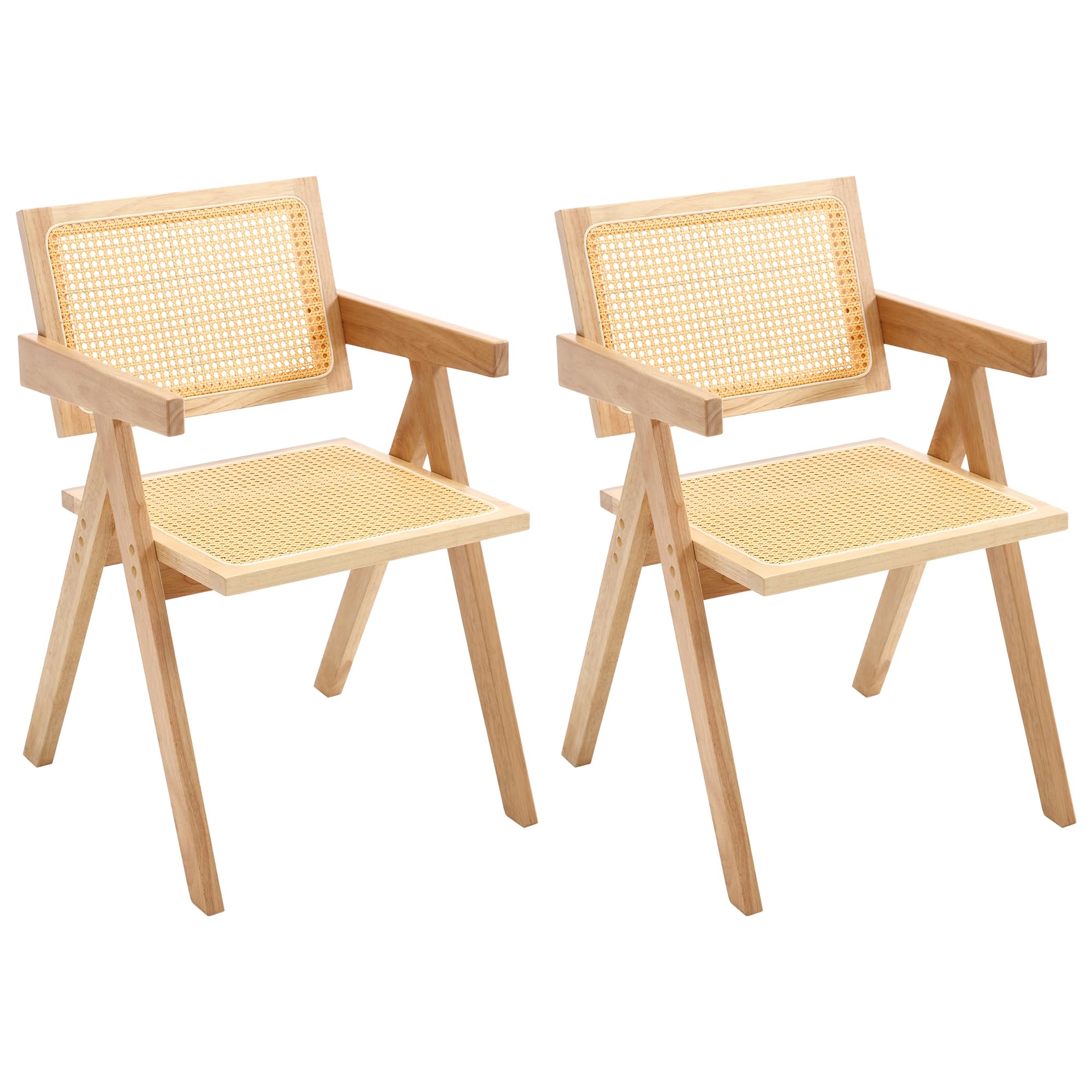 civama Dining Chairs Set of 2, Rattan Dining Room Chairs