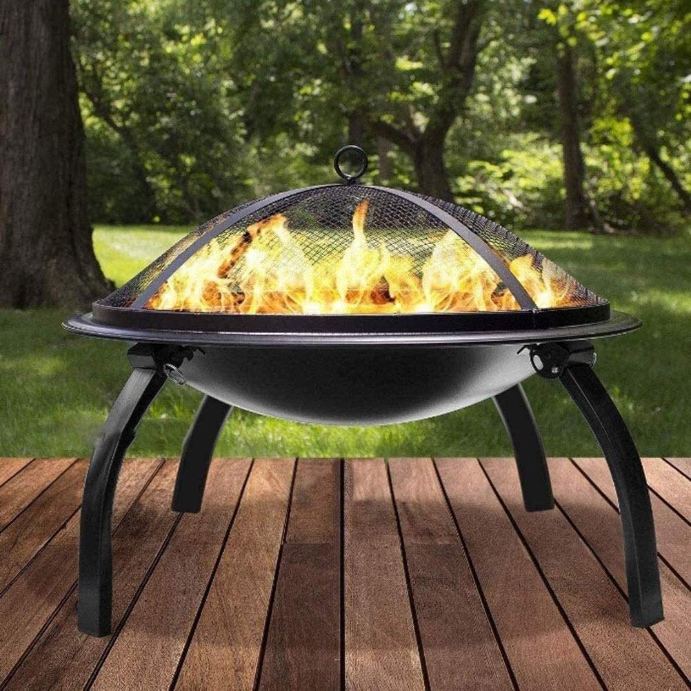 Zewnętrzny palenisko gazowe, przenośny podgrzewacz 56 cm średnica palenisko do grillowania, piec ogrodowy kempingowy