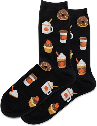 Hot Sox Women's Fun Food & Drink Novelty Crew Socks (1-Pair)
