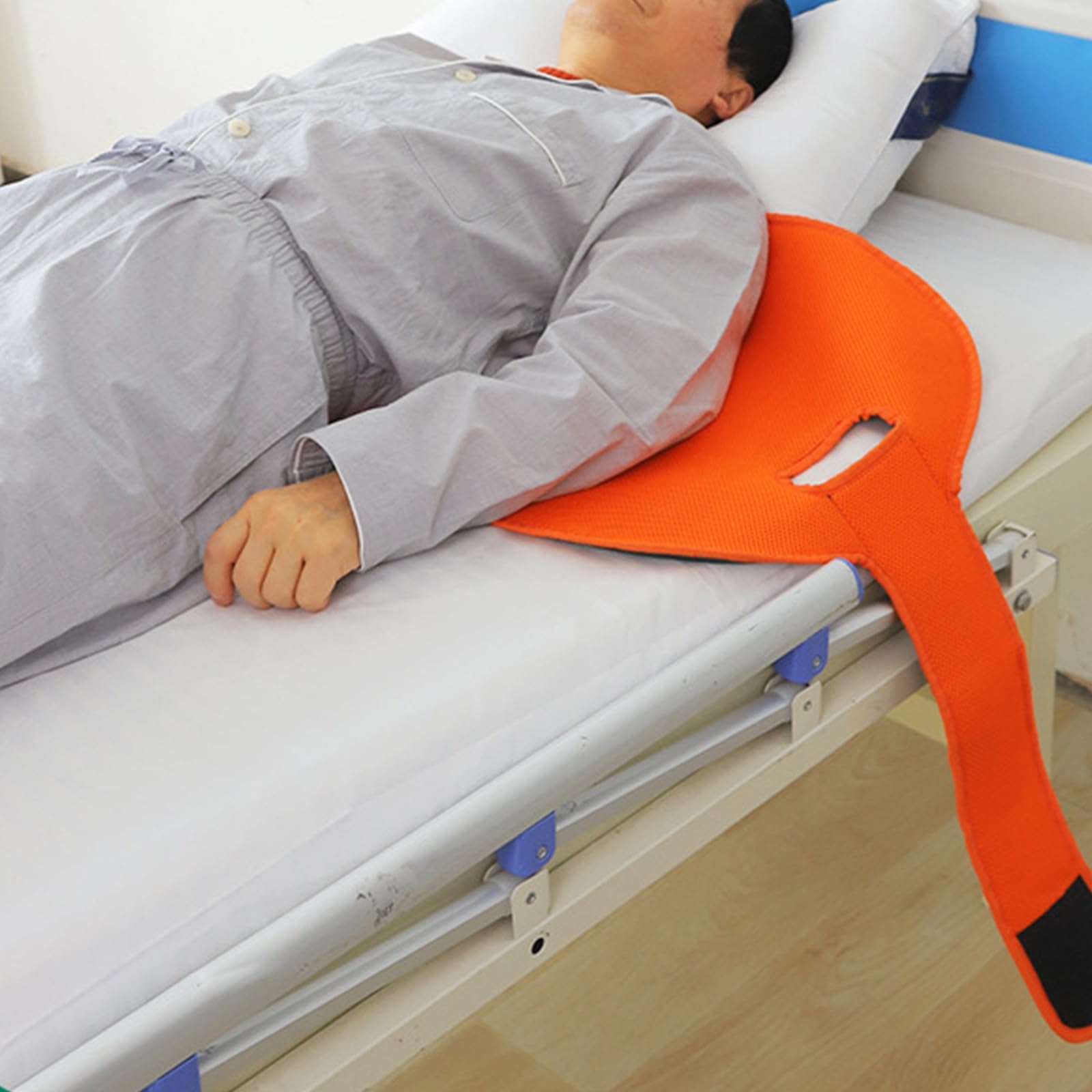 Ayuda de giro para pacientes postrados en cama, cinturón de lactancia de transferencia para personas paralizadas, soporte multiusos para tumbados laterales