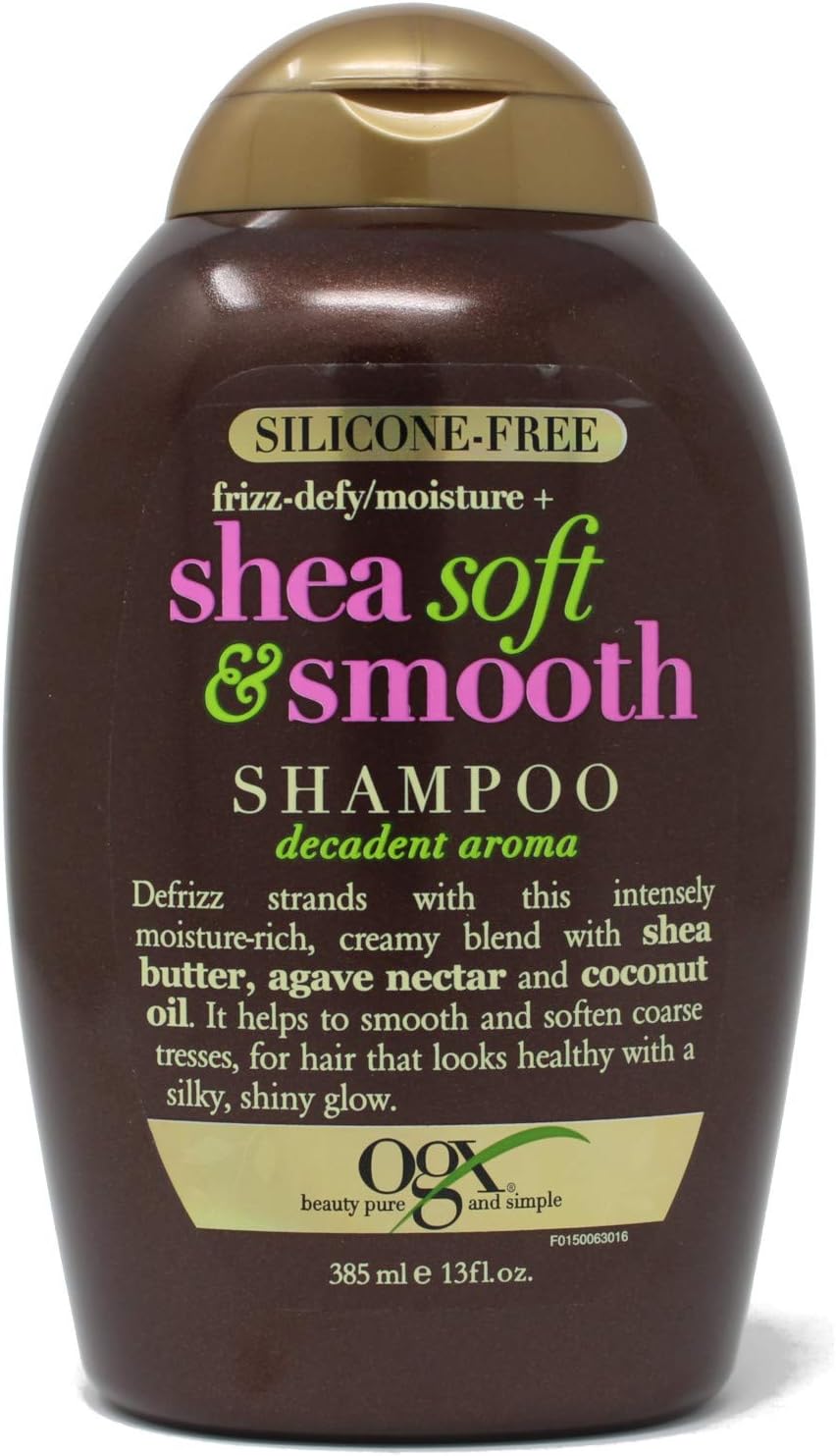 OGX Frizz-Defy/Moisture + Shampoo, (90150) Shea Soft & Smooth 13 Fl Oz