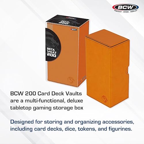 Vista 12 de BCW Deck Vault-LX 200 - Azul Estuche de cartas premium con capacidad de 100 tarjetas, cierre magnético y bandeja de dados Para Magic Commander