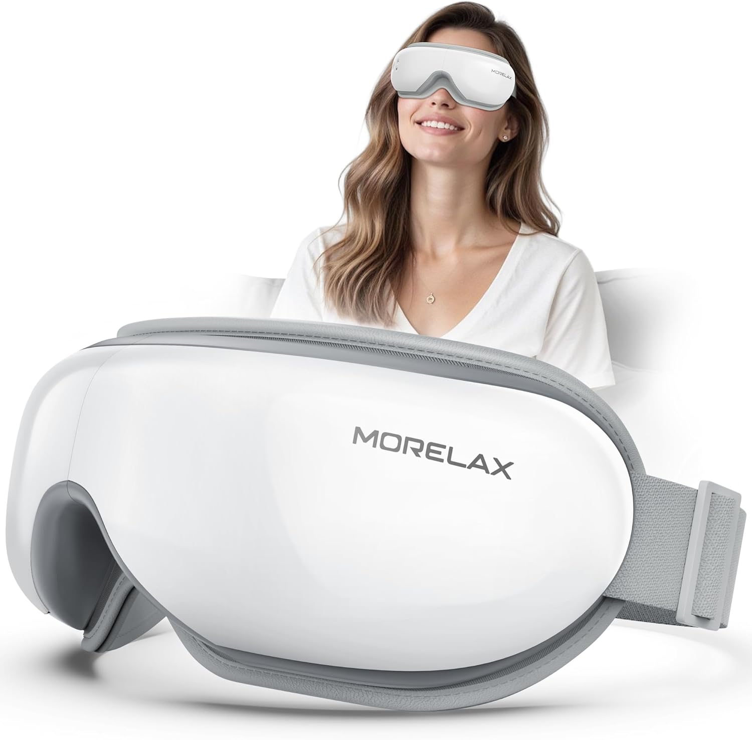 Eye Massager with Heat & Bluetooth Music, Birthday Gifts for Women, Reduce Eye Strain, Headache Relief and Improve Sleep, Eye Care Device for Migraine Eye Massager with Heat & Bluetooth Music, Birthday Gifts for Women, Reduce Eye Strain, Headache Relief and Improve Sleep, Eye Care Device for Migraine