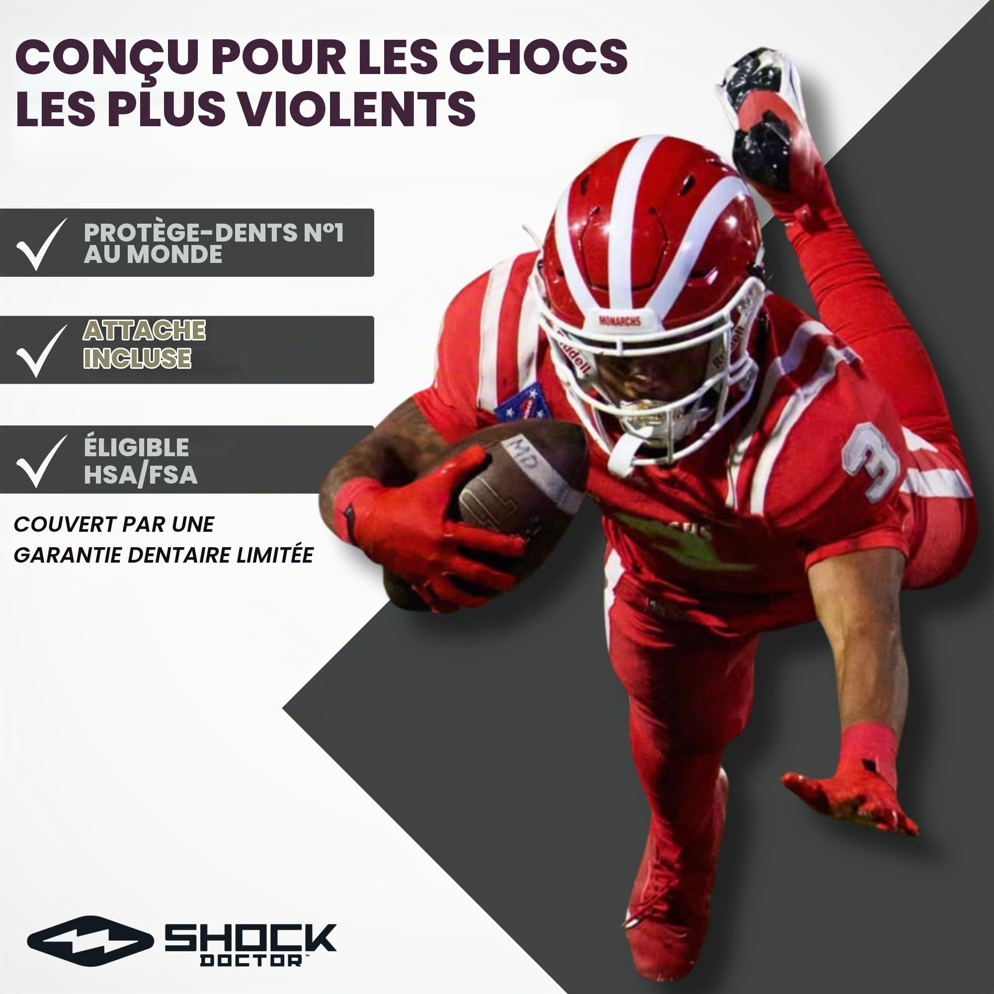 Shock Doctor Nano Double Fight Protège-Dents Mixte