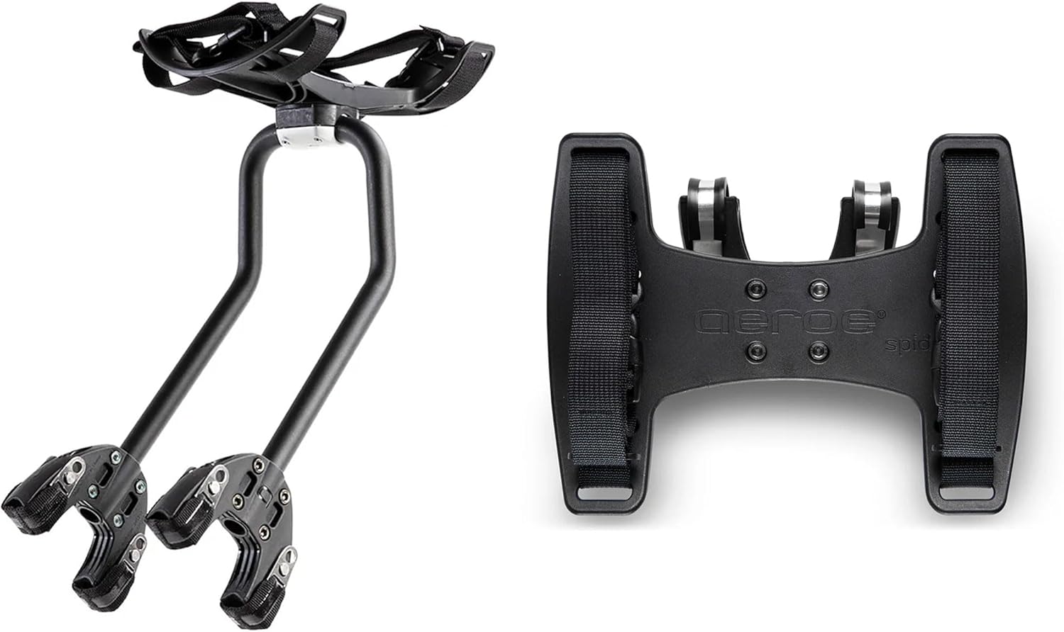 aeroe Spider Rear Rack + Spider Handlebar Cradle | Quick Release MTB & eMTB Bike Rack System | Secure, Stable, and Adventure-Ready Cradle for Any Dry Bag or Gear