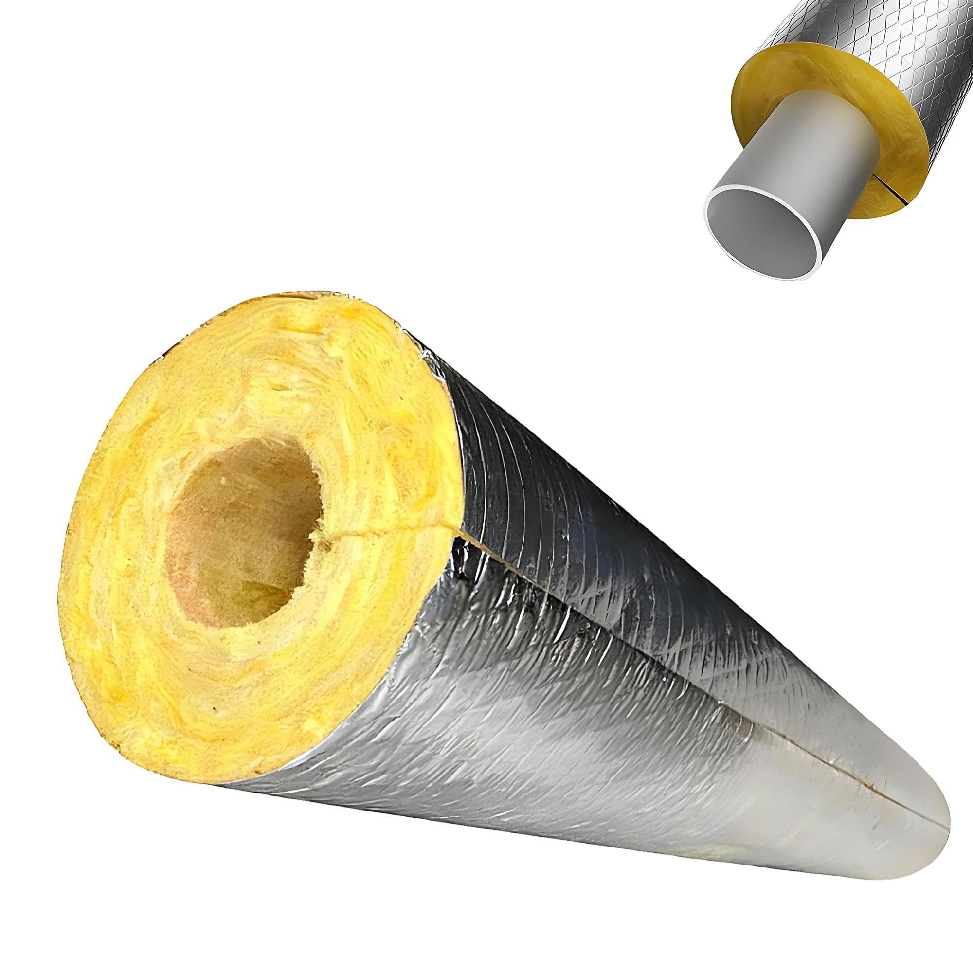 Tubo De Lana De Roca Con Aluminio,Tubo de Aislamiento de Tubería