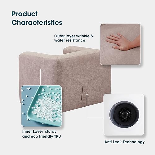 Miniatura 5 de RELXTIME Sillón inflable, sofá portátil al aire libre, tumbona portátil para interiores y exteriores, patio, patios, campamentos, sala de estar, con