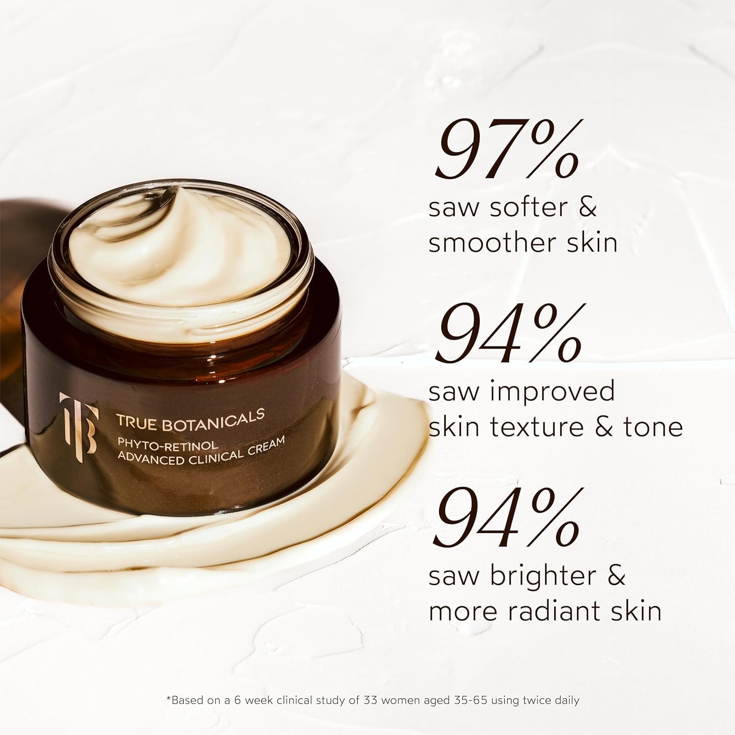 True Botanicals Phyto Retinol Advanced Clinical Cream | Anti-Aging Serum | Retinol Alternative | Targets & Reduces Fine Lines & Wrinkles | Dermatologist Tested, All Natural, Vegan | 1.7 fl oz | 50 ml