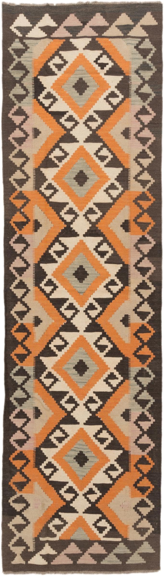 Kilim Afghan 82x293 en laine pour réchauffer une entrée sombre