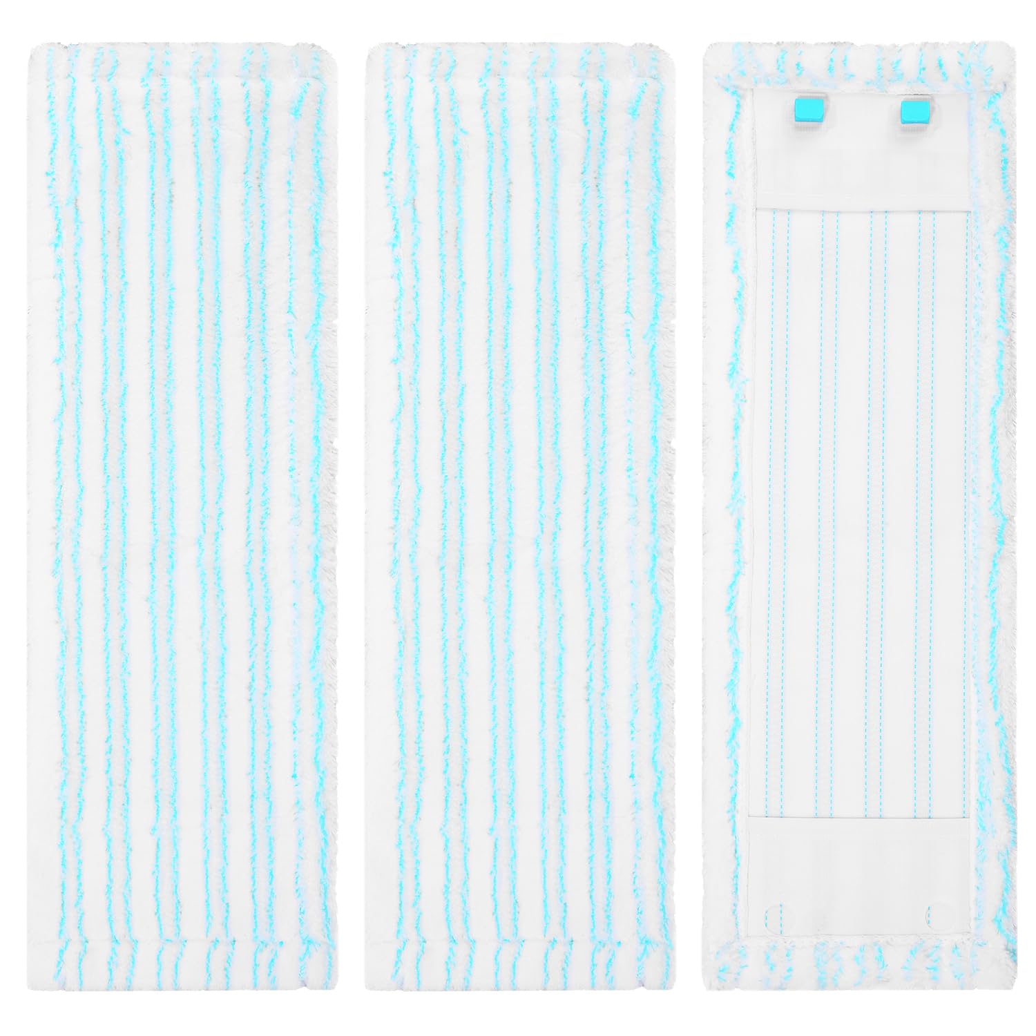 3 sztuki wymiennych nakładek na mopy Profi XL Micro Duo/Profi XL Cotton Plus ze wszystkimi uchwytami, odpowiednie do wszystkich podłóg, wymienne nakładki z mikrofibry do mopów Leifheit