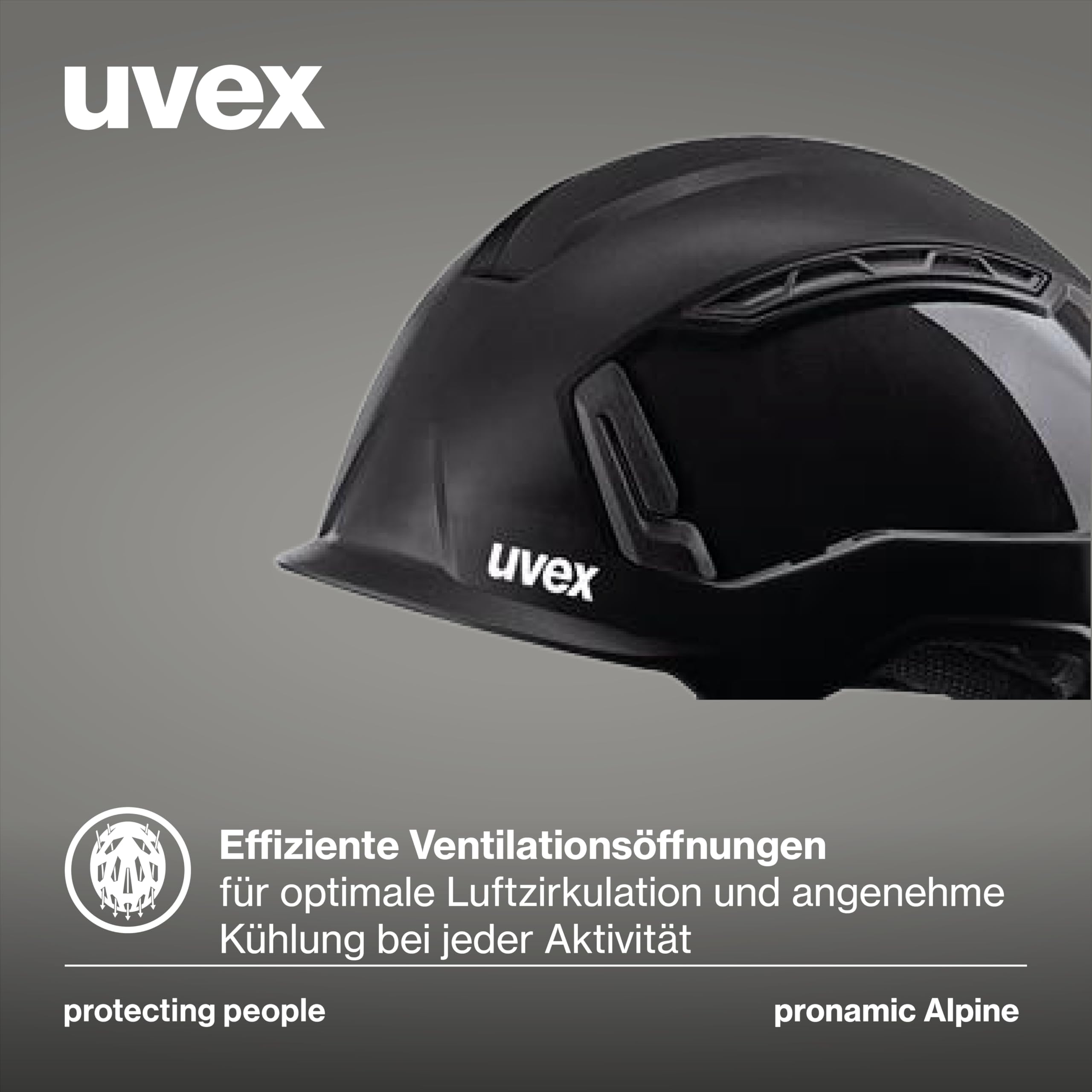 uvex pronamic Alpine - kask ochronny - kask budowlany - kask wspinaczkowy - EN 12492, EN 397 - dla kobiet/mężczyzn