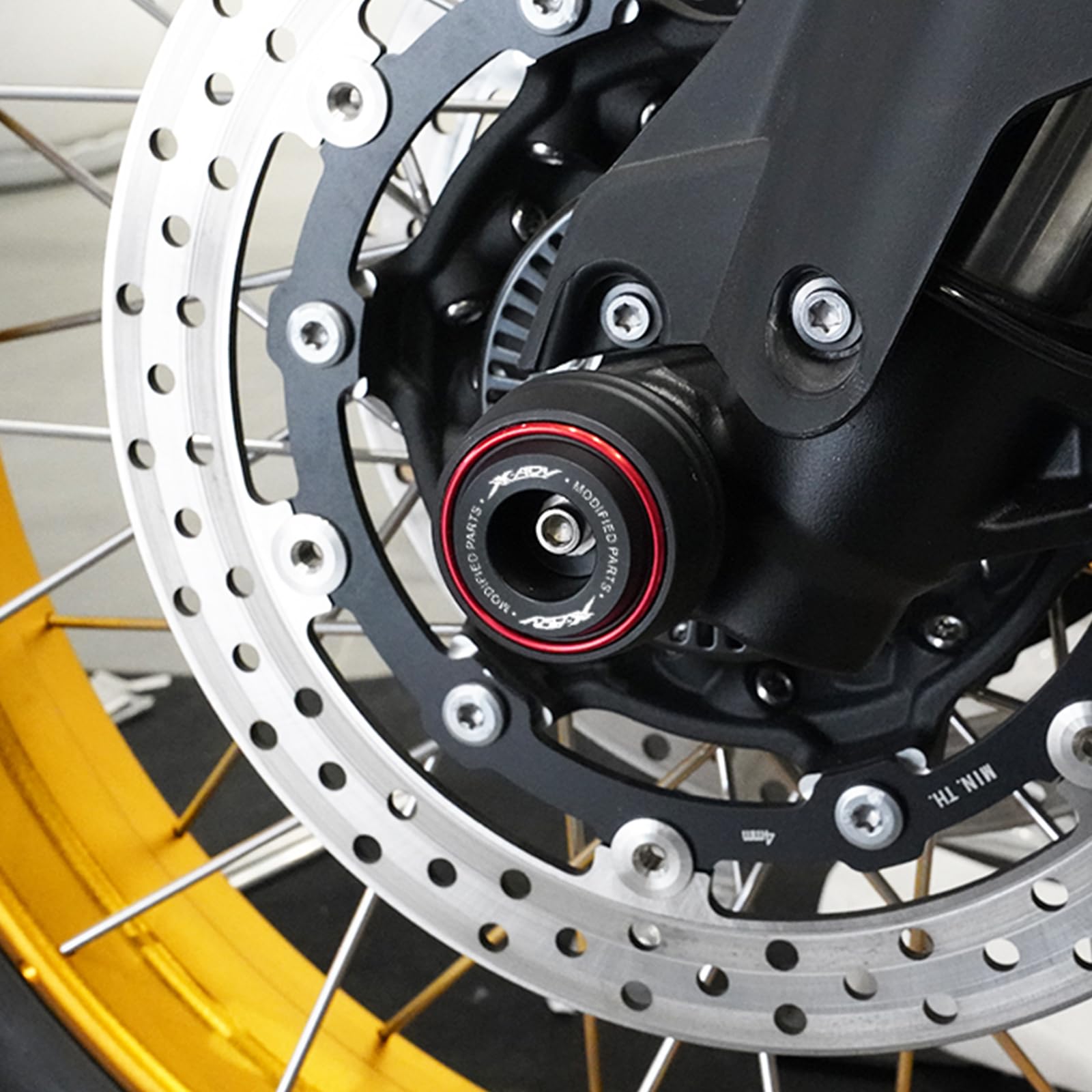 Für X ADV XADV 750 XADV750 2019-2023 2024 2025 2026 Forza750 2025 NSS750 Zubehör Motorrad Hinterrad Vorderachse Gabel Schutz Sturzpads Fallschutz Dekorative Achsabdeckungen (Rot)