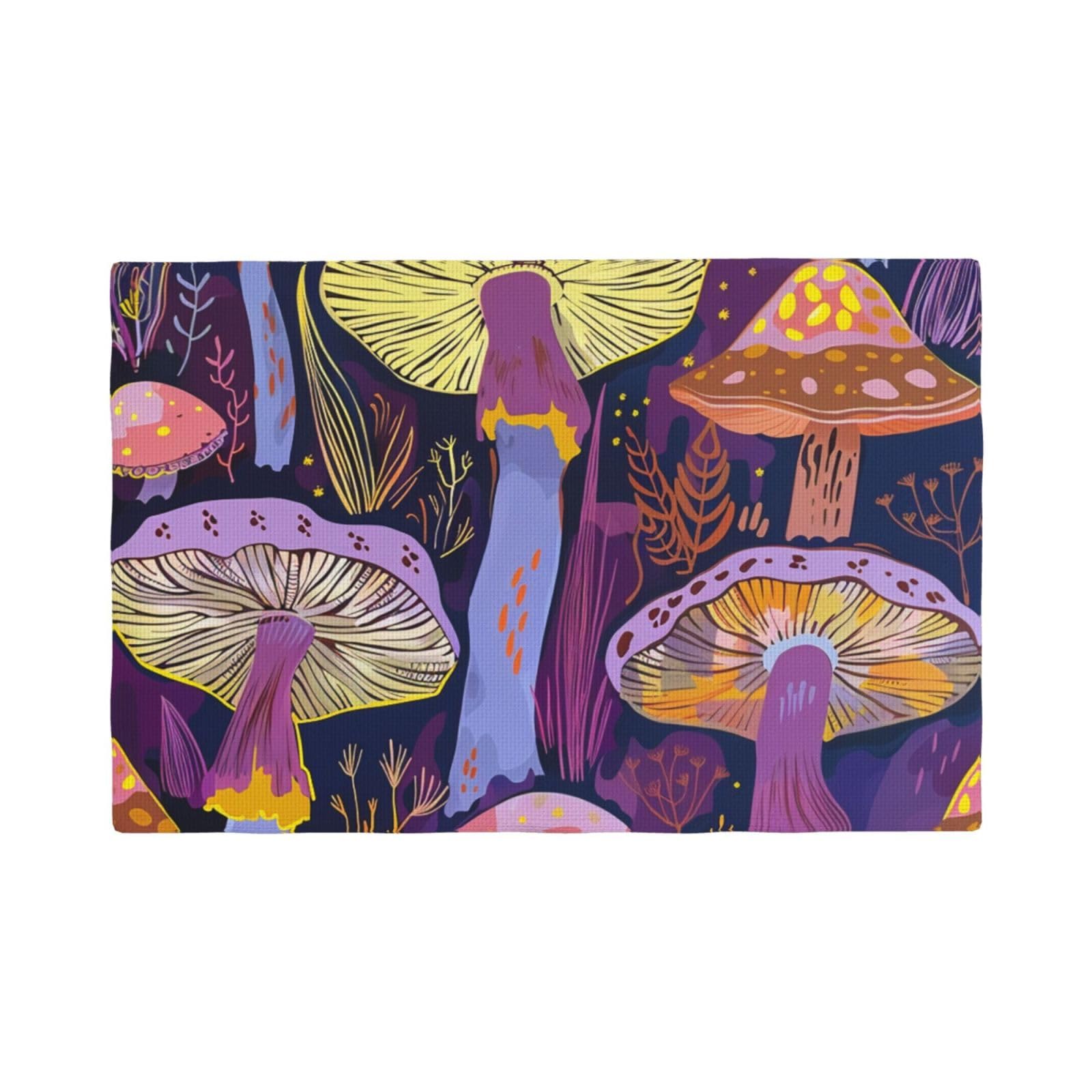 Sets de table antidérapants Bright Mushrooms : le lot de 6 idéal pour sublimer vos dîners