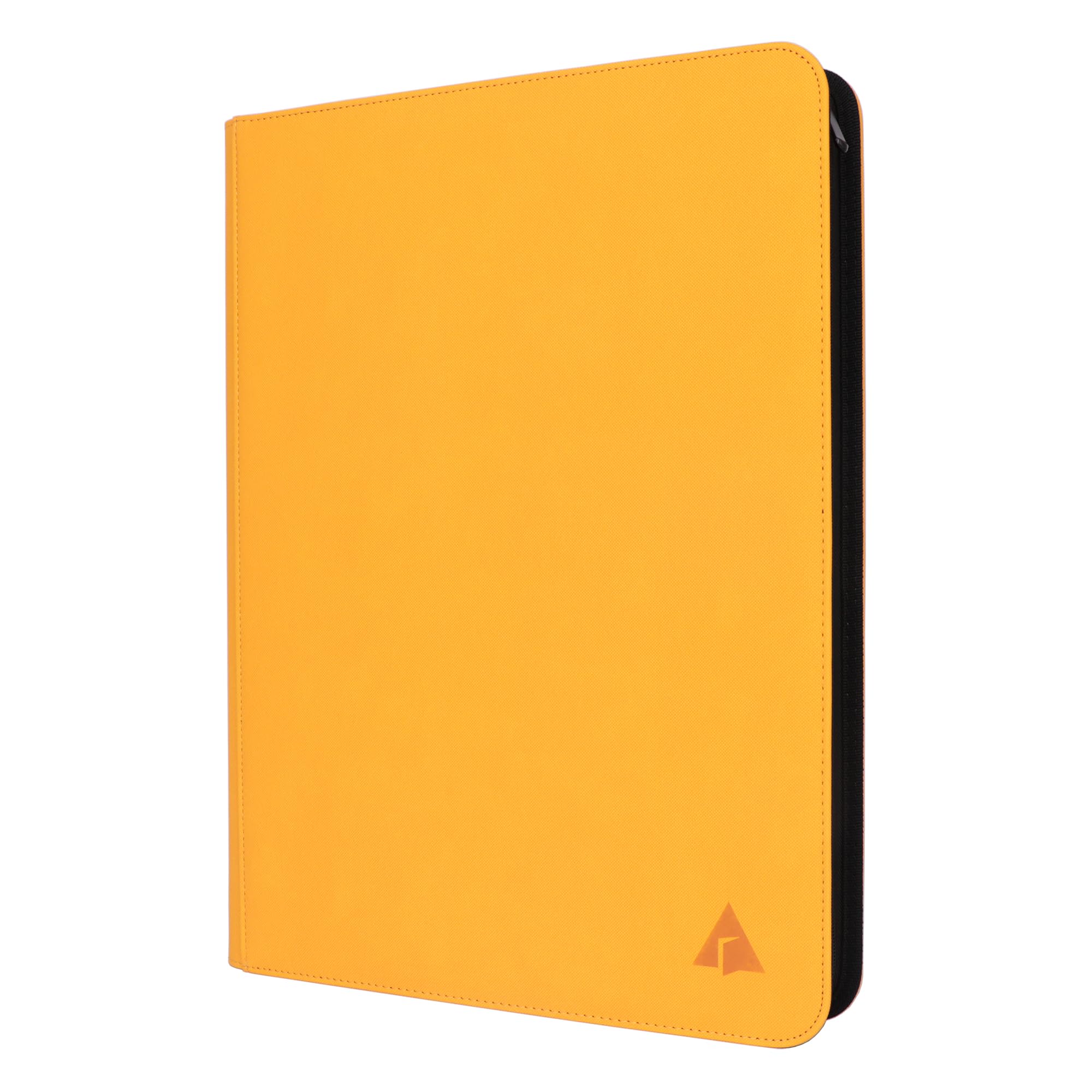 Rayvol Premium 16-Pocket Card Binder - Fits 1408 Trading Cards, Side Loading Ringless Card Collection Album for TCG -Yellow