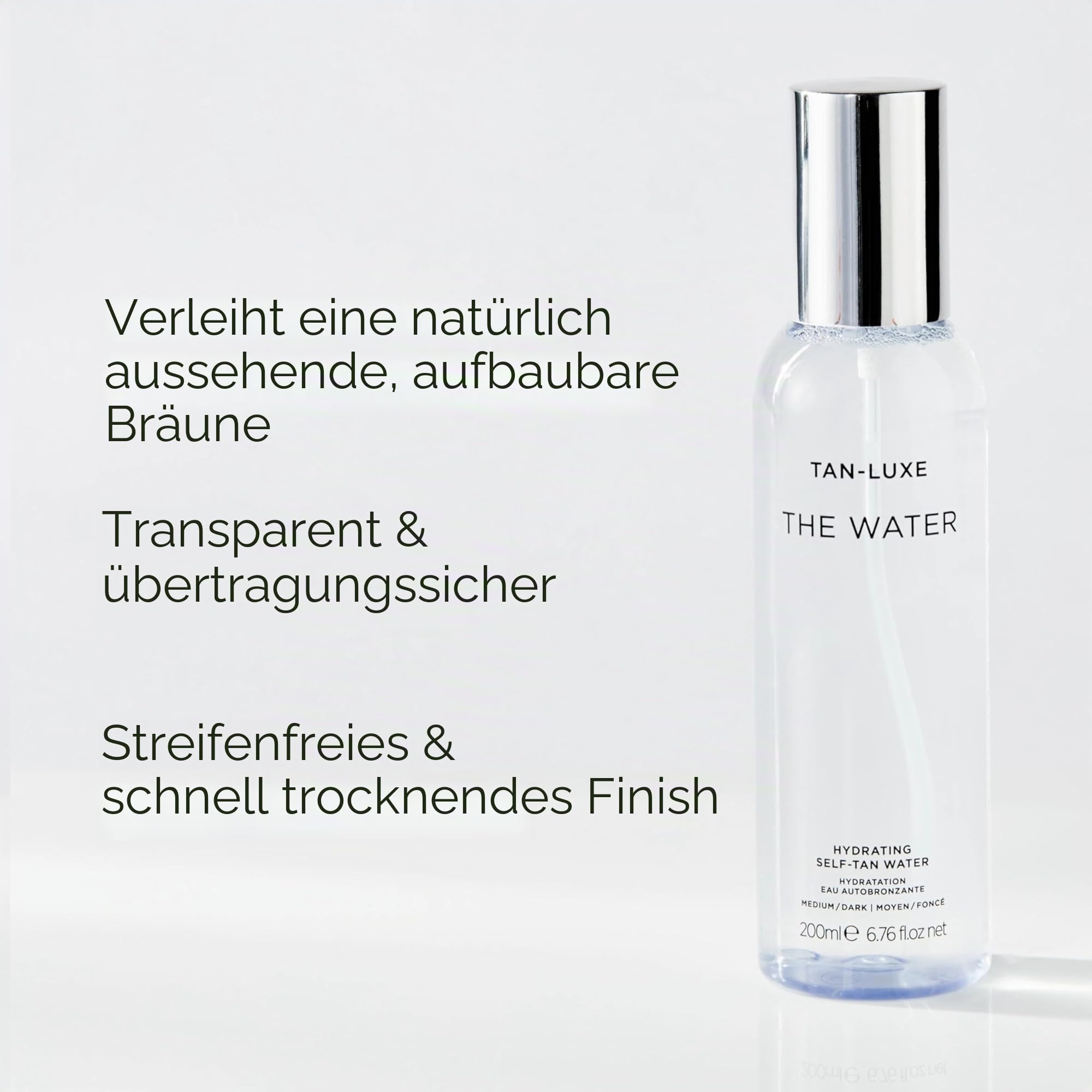 TAN-LUXE THE WATER Selbstbräunungswasser, dunkel (200 ml) Selbstbräunungswasser, tierversuchsfrei und vegan