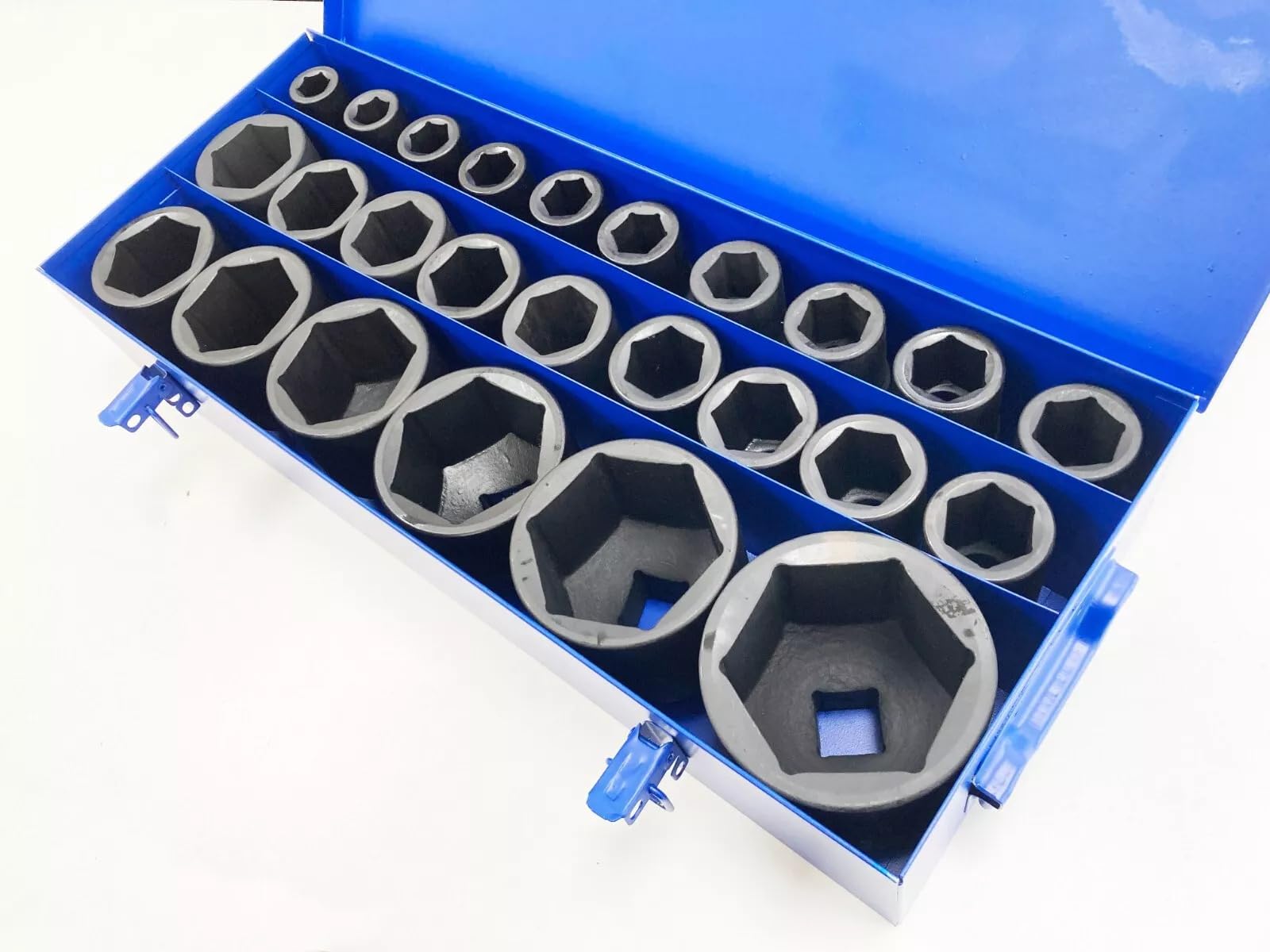 1" Deep Impact Socket Set - Sockets from 17mm - 75mm Jumbo Socket Set 25 Piece