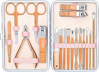 Beauté Secrets Manicure Kit, pedicure tools for feet, Nail Clipper, Manicure Pedicure kit for women and Men, 18 Pieces,Per... Price In India