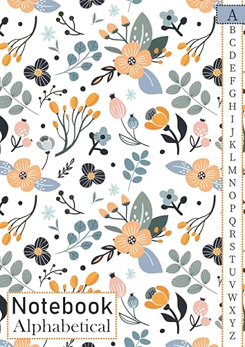 Alphabetical Notebook: 4 pages per letter / A4 Size /105 pages. Large Lined-Journal Organizer with A-Z Tabs Printed, Alphabetic Notebook. a4 notebook ... Writing Note Taking Diary and Planner