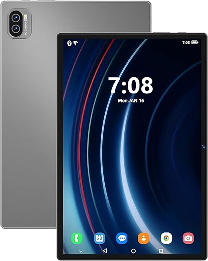 Tablet Pad 10 Pro 3 em 1 com case/teclado/mouse, Android 14, tela de 10,1 polegadas, 12 GB de RAM + 512 GB de ROM, câmera de 16 MP + 32 MP, WiFi,...