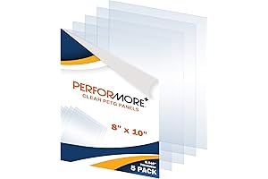 Performore 5-Pack 18x24 Plexiglass Sheet: Translucent Acrylic Picture Frame Glass Replacement Panels