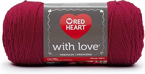 Miniatura 2 de Red Heart with Love - Hilo de bayas santas, paquete de 3 unidades de 6.98 oz7 onzas, acrílico, 4 medianos (peinado), 370 yardas, tejidoganchillo