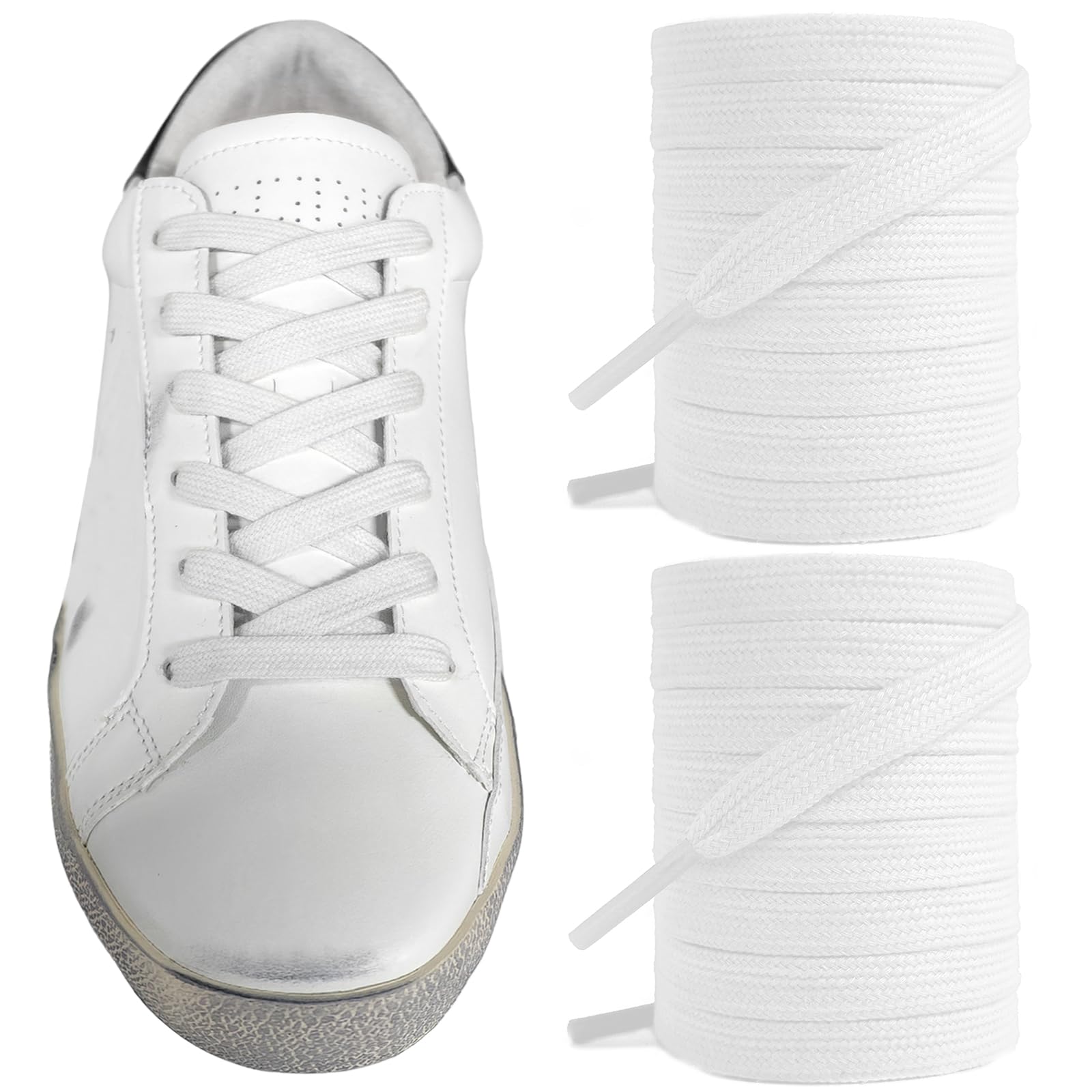 UamGlsob Shoe Laces for Golden Goose Super-Star, Hi Star, Ball Star, V-Star