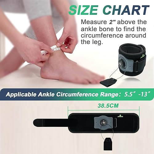 Miniatura 8 de Soporte de pie con carrete de ajuste dorsiflexión, soporte de pie para levantamiento de pies para caminar con zapatos para caída de pie por ALS, MS,