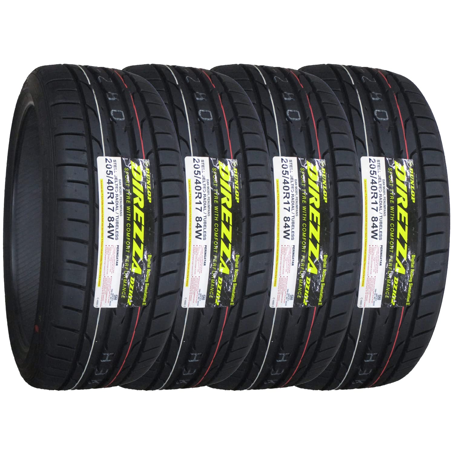 Amazon.co.jp: ダンロップ(DUNLOP) サマータイヤ DIREZZA DZ102 205 