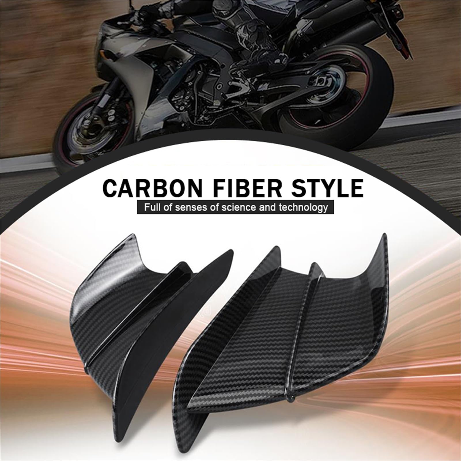 Front Bumper Splitter dachowy Pasuje do Honda CB650R CB1000 CB1000R CBR1100 CBR600RR CBR1000RR CBR 600RR Zestaw aerodynamiczny motocykla Spoiler