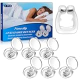 Anti Snoring Devices&comma; Silicone Magnetic Anti Snoring Nose Clip&comma; 6PCS Snore Stopper&comma; Effective to Stop Snoring&comma; Quieter Restful Sleep &lpar;White&rpar;