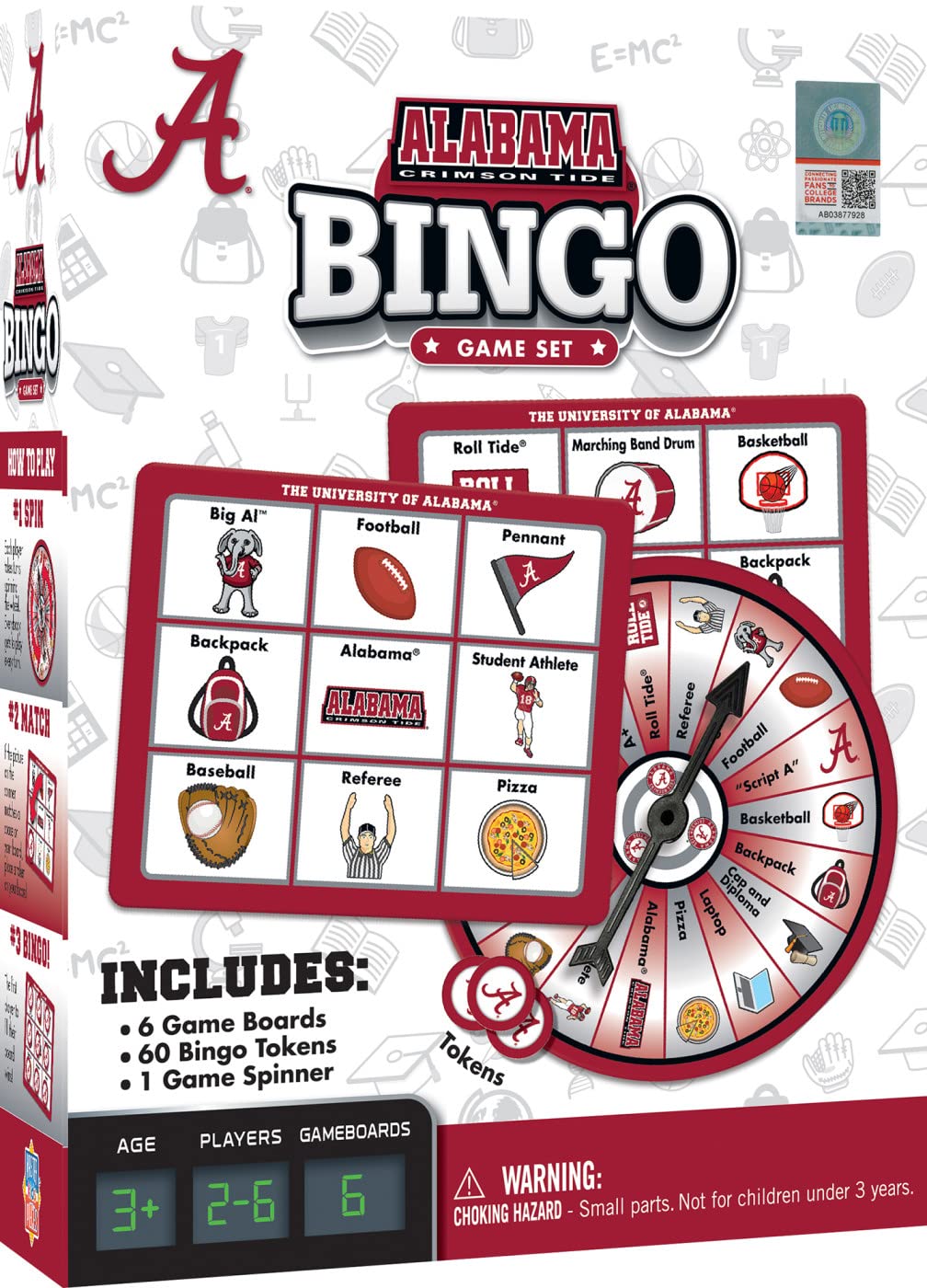 MasterPieces Kids Games - NCAA Alabama Bingo Game
