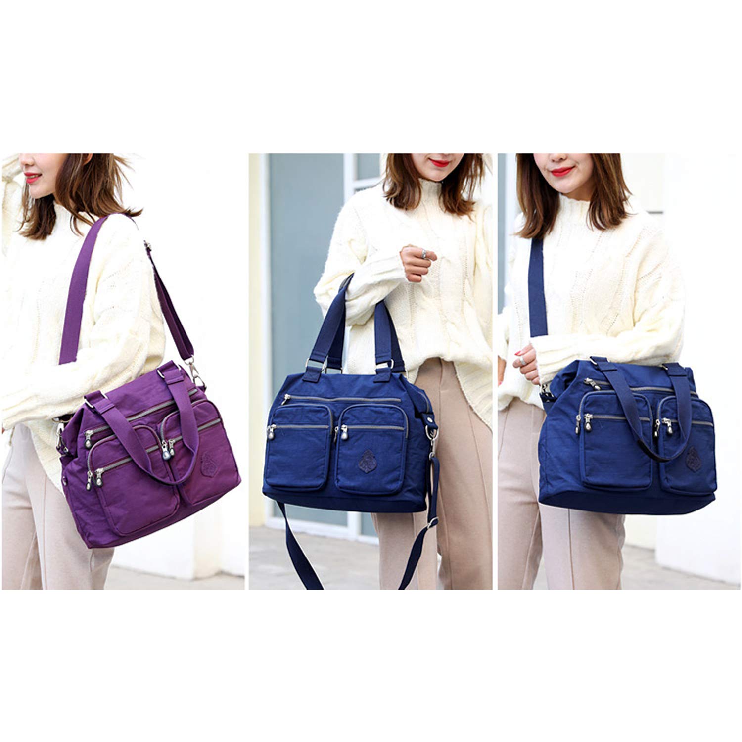 Bolso de mano de diseño para mujer, bolso de mensajero, bolso de hombro para niña, bolso de viaje, bolsa de playa, nylon