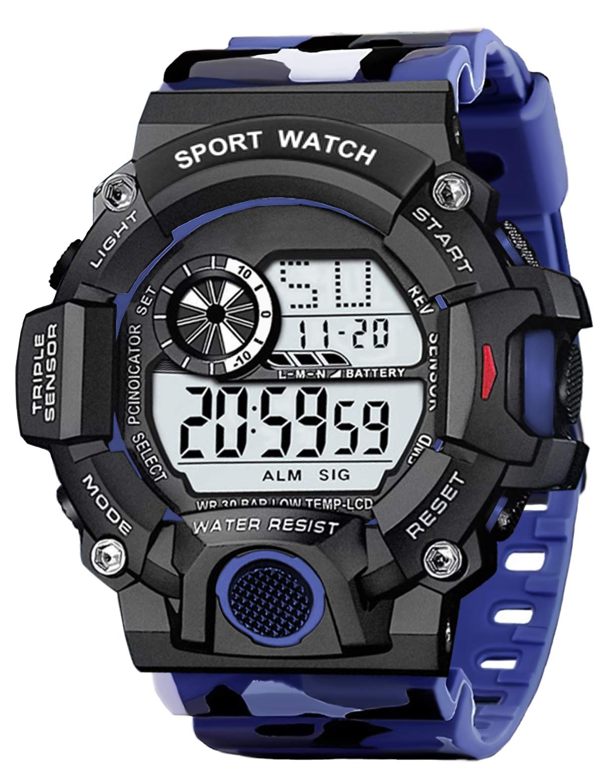 EDINARO Digital Dial & Army Design Strap Sports Mens & Boys Watch (B09VL7H3N7) Amazon Price History, Amazon Price Tracker