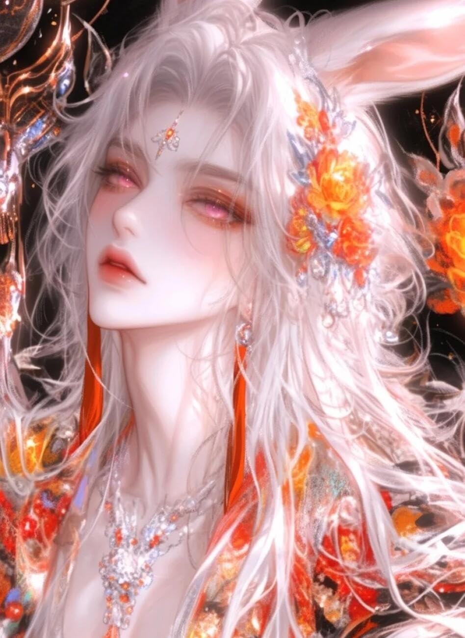 Rqwybcaxn Bead Cross Stitch Kits Anime Characters 40x50cm