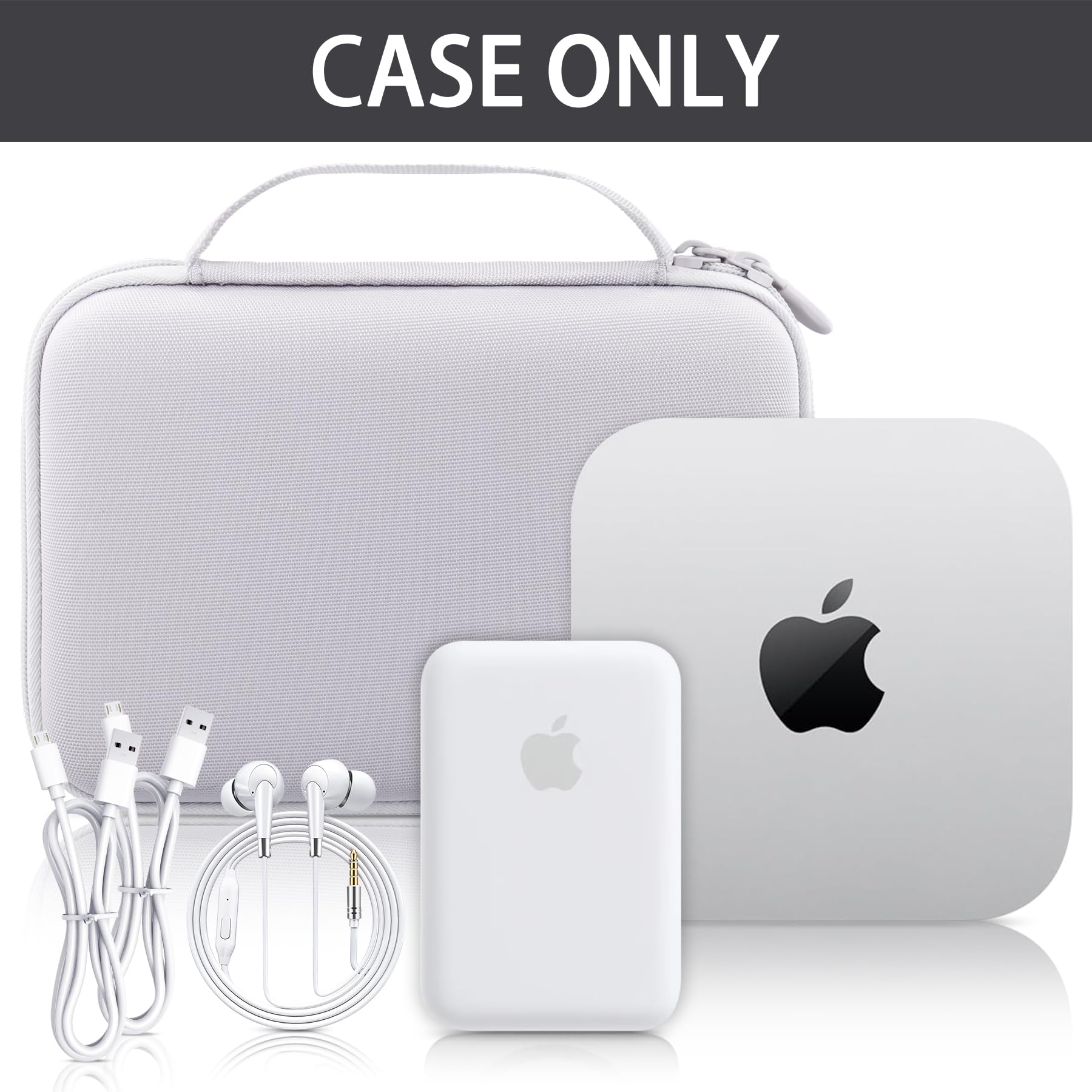co2CREA Dur Étui de Voyage Rigide Housse Cas Coque pour 2024 Apple Mac Mini M4/M4 Pro Desktop Computer(boîte Seule,Case Only)