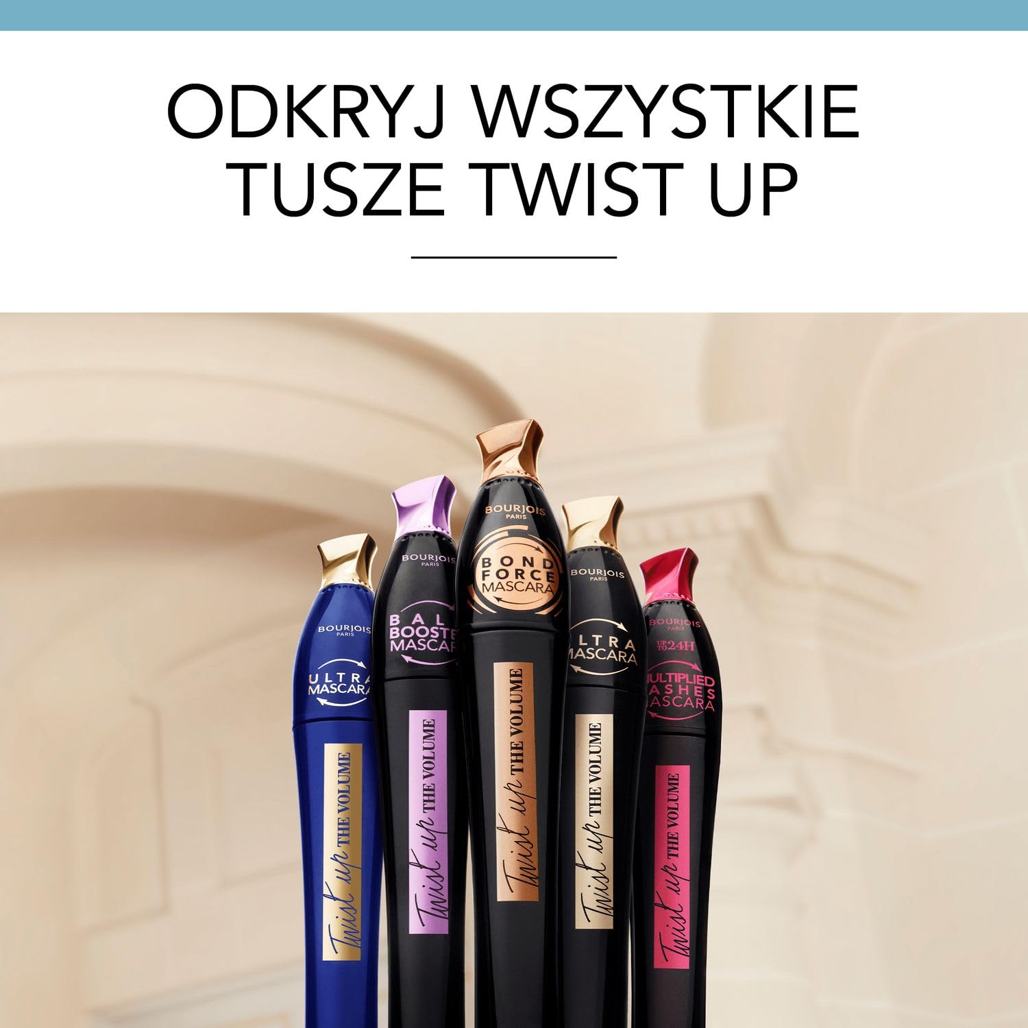 Bourjois Twist Up Tusz do Rzęs, 02 Ultra Brown, 8 ml
