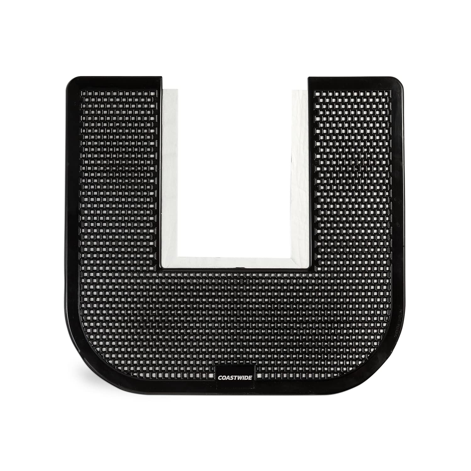 Staples (Formerly Brighton) Toilet Floor Mat, 17.5" x 20.5", Black, 6/Carton