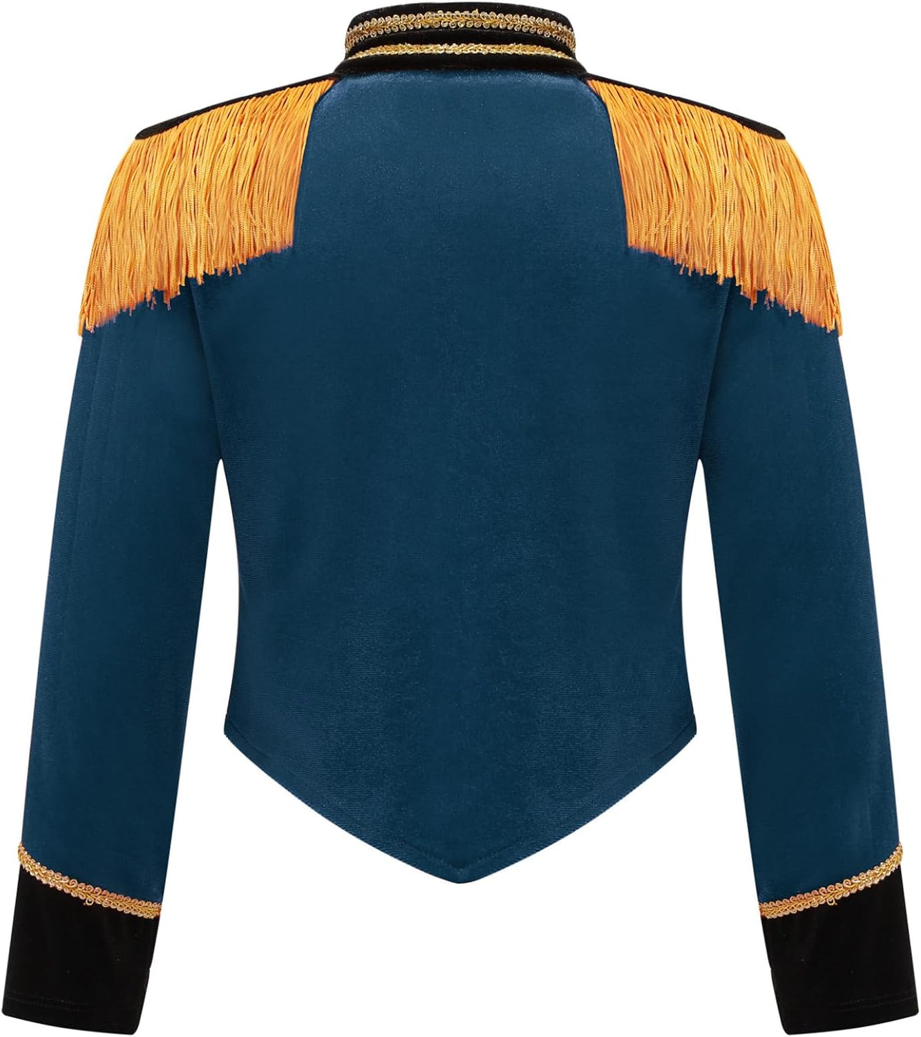 Kids Girls Drummer Major Conductor Marching Band Long Sleeve Jacket Tailcoats for Carnival Party