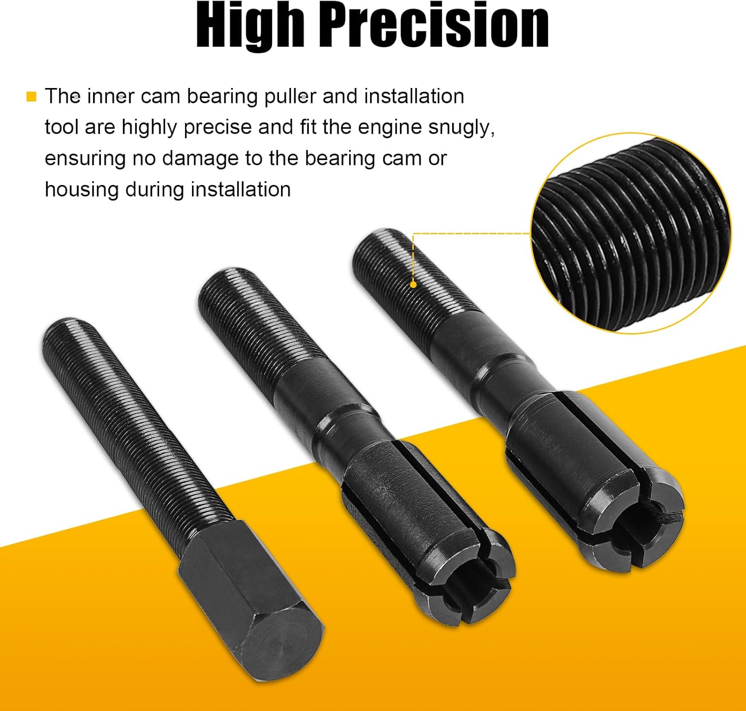 Inner Cam Bearing Installer and Puller Tools Replacement for Harley Davidson 88 93 96 103 110 All Twin Cam 1999-newer Inner Twin Camshaft Bearing Remove Installer with Puller Tool